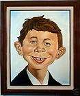 Alfred E. Newman Oil Painting, Comic