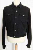 GAULTIER JEANS MENS BLACK DENIM JEAN JACKET/LISTED SIZE XL/USED/EXC 