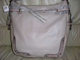 New With Tag Coach Pinnacle leather Allie Putty/Cream Color Shoulder 