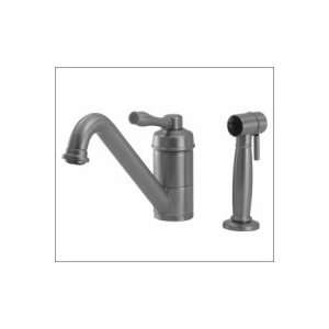 Aqua Brass Vemix 7 Spray Single Lever Faucet with Swivel Spout & Side 