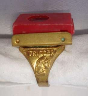 Here is a 1947 Roy Rogers Microscope premium ring. It is in very good 