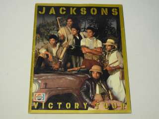 Jacksons Victory Tour Souvenir Book Playbill Program 84 Collectible 