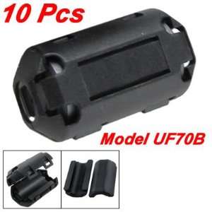   Movable 7mm Inner Diameter Black Ferrite Core Ring Cable Clip UF70B