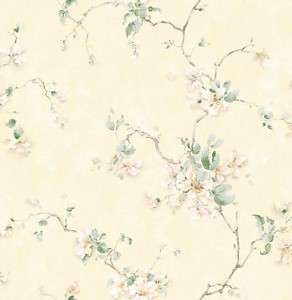 Dogwood Blossoms Floral Wallpaper Double Rolls  