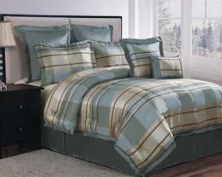 Dakota 8 Piece Comforter Bed In A Bag Set NEW 735732741050  