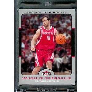  2006 07 Fleer # 250 Vassilis Spanoulis Houston Rockets 