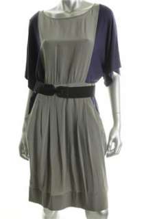 BCBG Maxazria NEW Gray Versatile Dress Pleated Sale M  