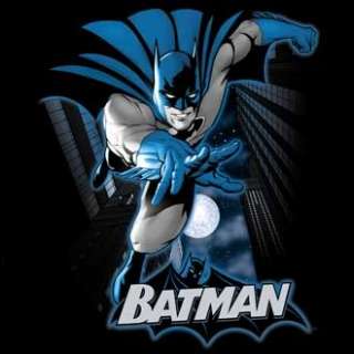 Batman Blue/Gray Juniors Black Tee Shirt T Shirt  