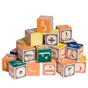  Uncle Goose Arabic Alphabet Wooden Blocks   Made in the 