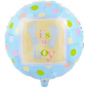    Baby Steps Boy 18 Foil Balloon Party Supplies