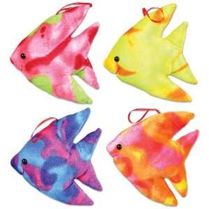  Tie Dye Fish Plush (1 dz) Toys & Games