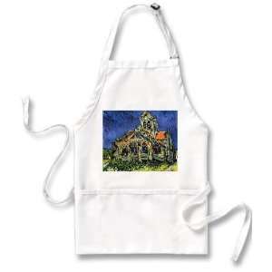  The Church at Auvers By Vincent Van Gogh Apron Everything 