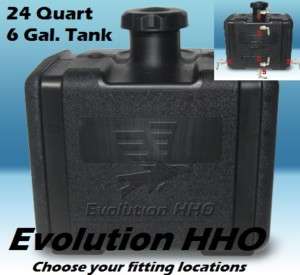 24 Quart HHO Dry Cell reservoir bubbler tank kit  