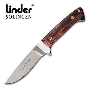    Linder Custom ATS 34 Cocobola Wood Handle Knife