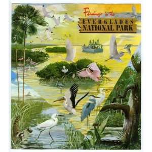 FLAMINGO Lodge and Marina Brochure 1950s Everglades National Park 