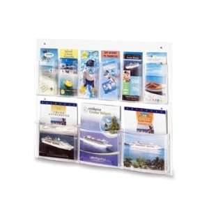  Safco Clear2c Magazine/Pamphlet Display   Clear 