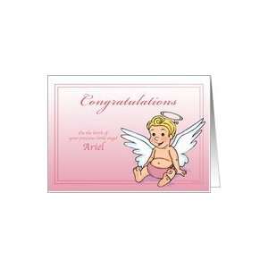  Ariel   Congrats on the Birth of a Little Angel Card 