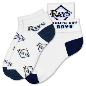  MLB Tampa Bay Rays Womens Socks (2 Pack): Sports 
