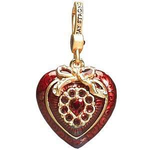  Jay Strongwater Mina Red Heart Charm Jewelry
