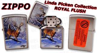 Zippo Linda Picken Royal Flush Lighter 207CI001268 NEW  