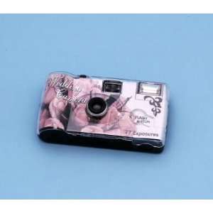  Pink Rose Wedding Disposable Camera