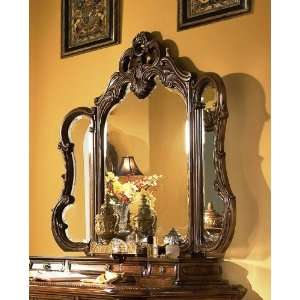  Palais Royale Tri Fold Vanity Mirror in Rococo Cognac