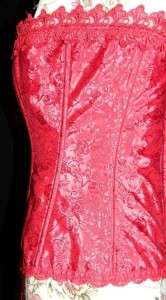   Hollywood Red Lace Dream Corset Size 38 NWT Sexy Valentines Day  