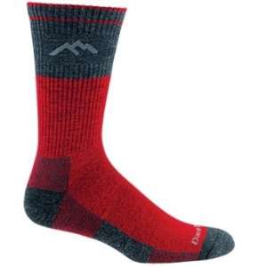  Darn Tough Nordic Cushion Sock   Red/Grey Sports 