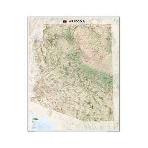   Geographic Maps RE01020397 Arizona State Wall Map Tubed: Toys & Games