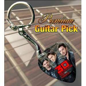  30 Seconds To Mars (Band) Premium Guitar Pick Keyring 