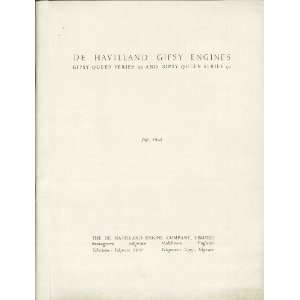   50 Aircraft Engine Technical Manual De Havilland Gipsy Queen Books