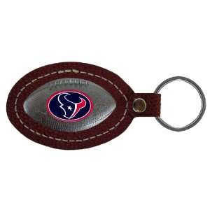  Houston Texans Leather Football Key Tag: Sports & Outdoors