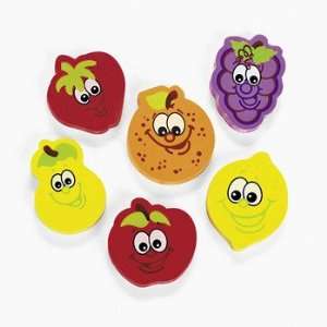  Fruit Erasers   Basic School Supplies & Erasers & Pencil 