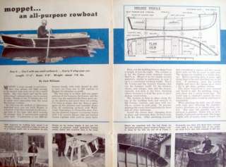 How to Build 11 Ft Plywood V Hull ROWBOAT MOPPET Boat PLANS  