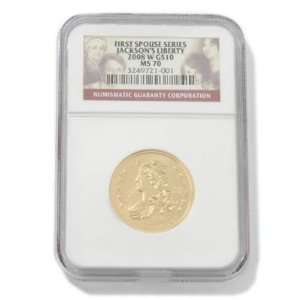   Jackson Liberty First Spouse Gold Coin MS70 NGC: Sports & Outdoors