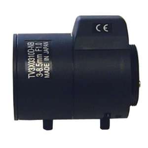   Auto Iris CS Mount Lens (3.0mm 8.5mm, F1.0 F360)   Small (Black