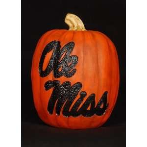    Ole Miss Rebels Pumpkin Halloween Decoration