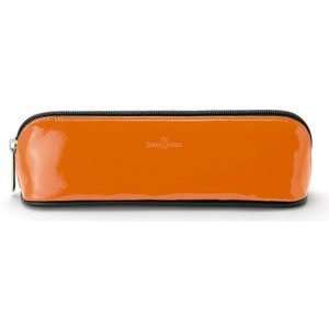  Faber Castell Design Patent Leather Accessory Case (Orange 