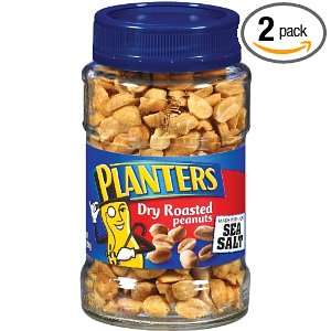 Planters Peanuts, Dry Roasted, 8 Ounce Jars (Pack of 2)  