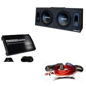   AA8XT Sub Box/1000W 2 CH Amp/10 GA Wiring Kit Combo: Car Electronics