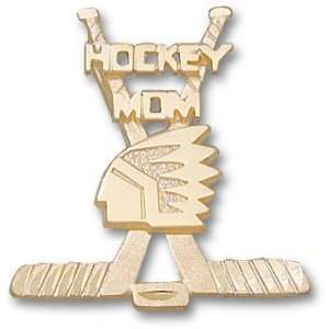  North Dakota Fighting Sioux Solid 10K Gold HOCKEY MOM 