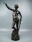 19th c bronze sculpture david goliath by antonin mercie barbedienne 