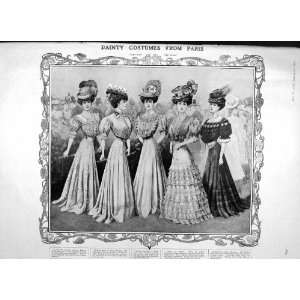   1906 LADIES FASHION COSTUMES PARIS QUEEN MAUD MAPPIN