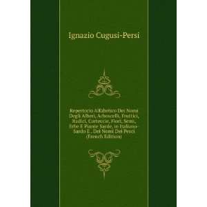   Dei Nomi Dei Pesci (French Edition) Ignazio Cugusi Persi Books