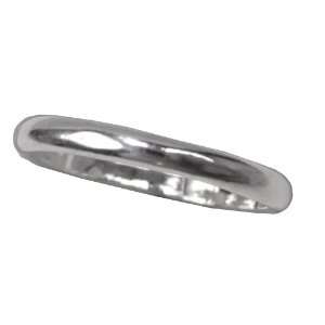    Sterling Silver .925 Polished Baby 2mm Band Ring Size 1: Jewelry
