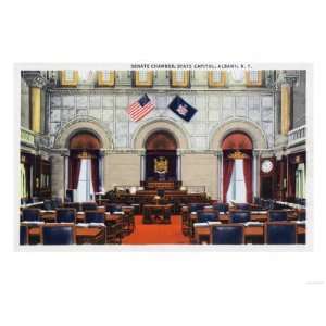  Albany, New York   Interior View of State Capitol Senate 