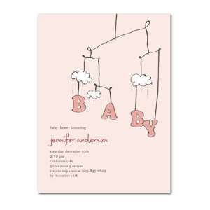   : Baby Shower Invitations   Stormy Mobile: Chenille By Umbrella: Baby