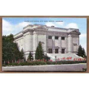  Postcard Vintage Phipps Auditorium City Park Denver 