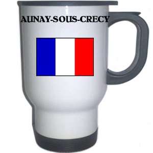  France   AUNAY SOUS CRECY White Stainless Steel Mug 