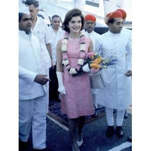  First Lady Jacqueline Kennedy Being Met by the Maharaj of 